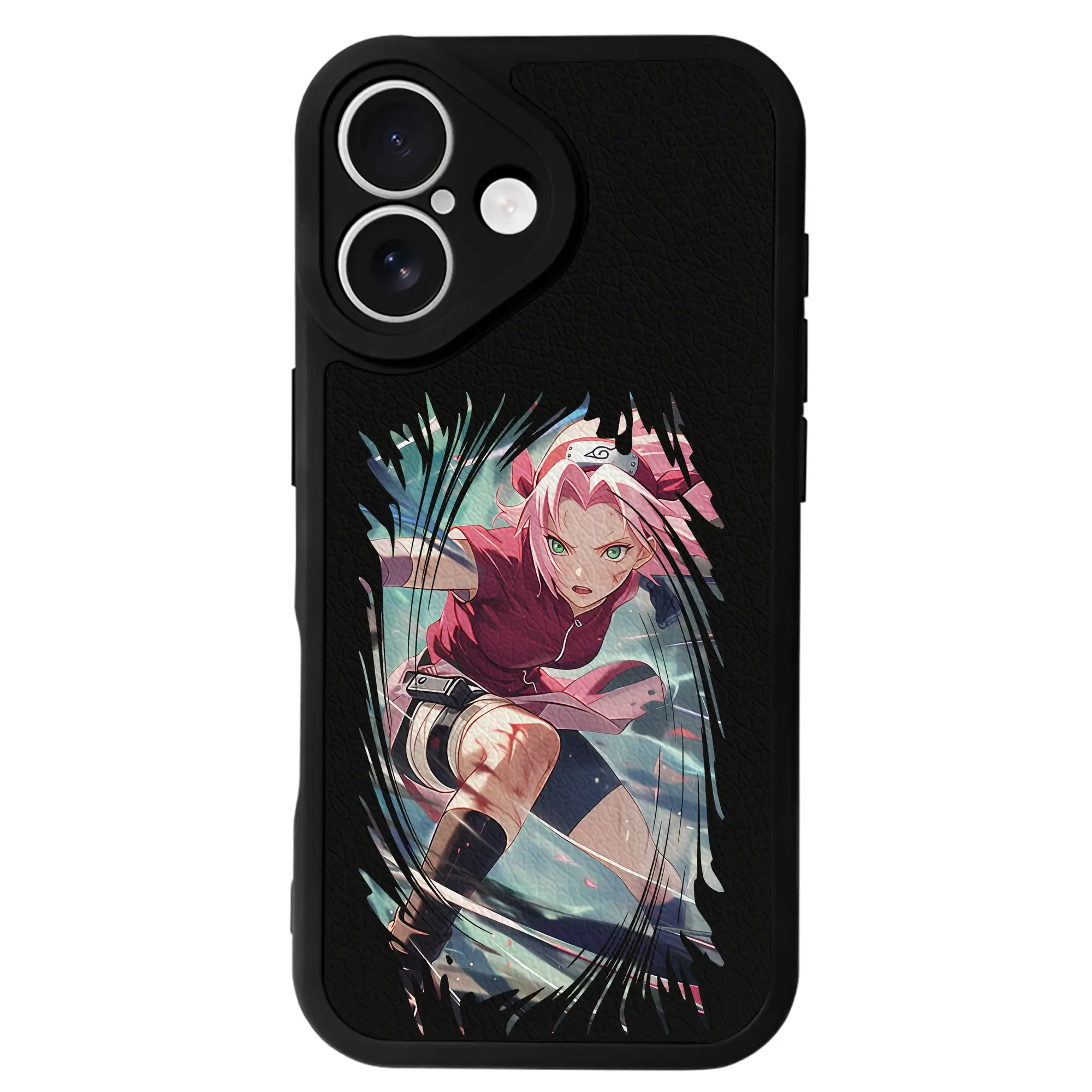 ナルト グッズ はるの さくら - IPhone 16シリーズ対応 ・ シリコンスマホケース ・ レザー調 ・ 高精度フィット ・ 耐衝撃 ・ ワイヤレス充電対応 ・ 精密カット